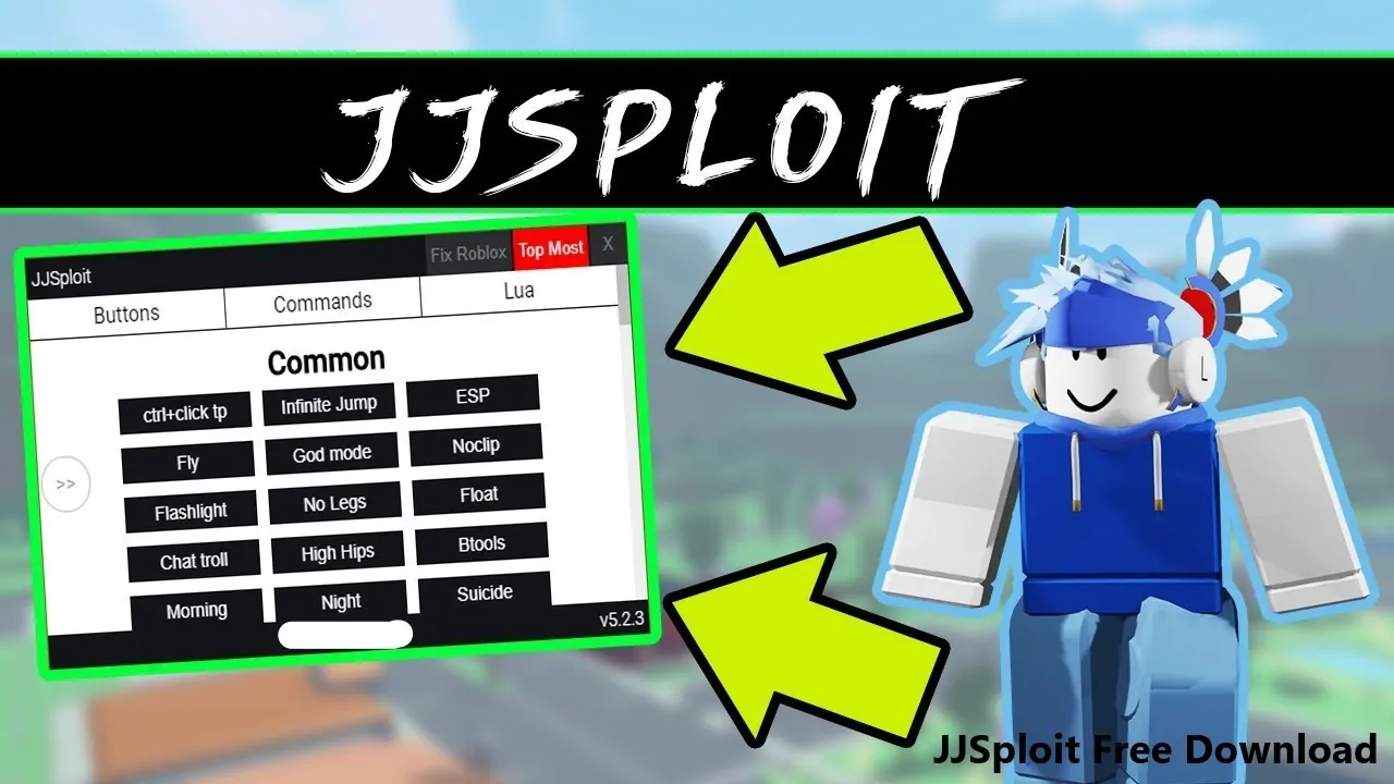 JJSploit download - Lua executor, click teleport, ESP, speed, fly, infinite  jump, aimbot, keyless, and so much more. A powe…